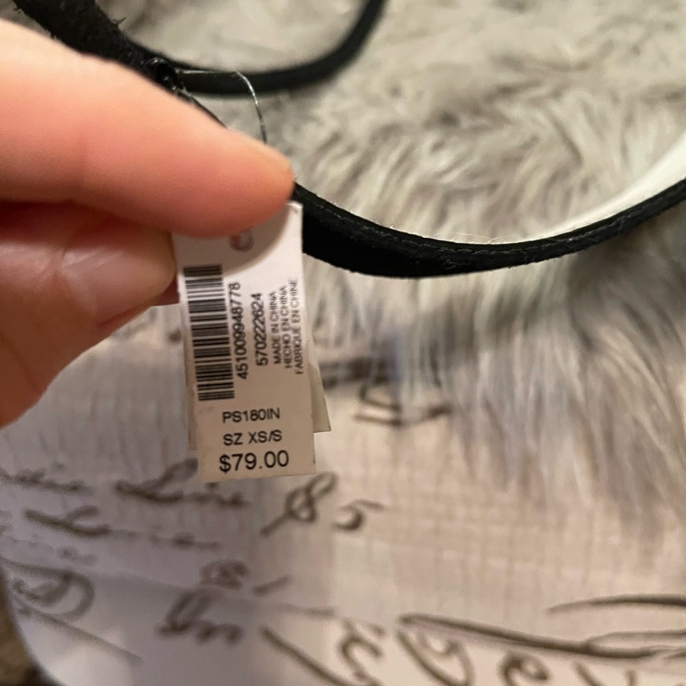 NWOT White House Black Market Black Floral Obi Belt - Picture 9 of 11